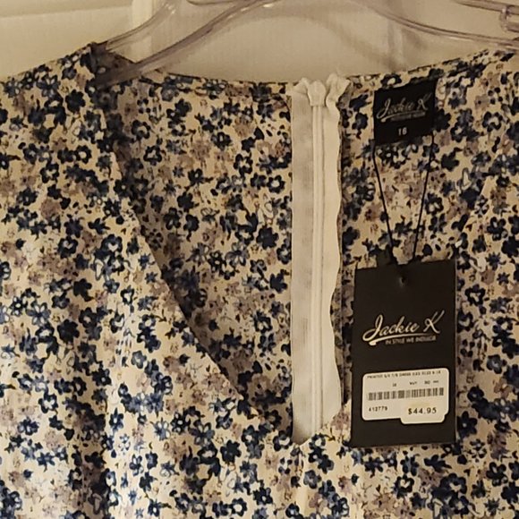 BRAND NEW LADIES DRESS-JACKIE K-TIE BACK-PLEATED #1639 - Picture 13 of 15